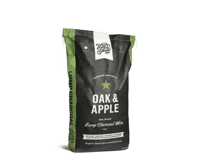 oglje za kamado žar hrast jablana Holy Smoke BBQ 5 kg