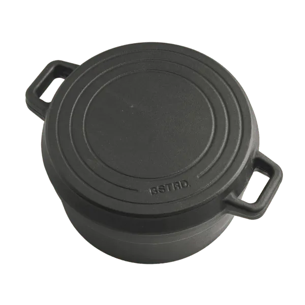 BSTRD. Dutch Oven 28 je vsestranski litoželezni lonec za dušenje, peko in kuhanje. Pokrov lahko uporabite tudi kot ploščo za žar.
