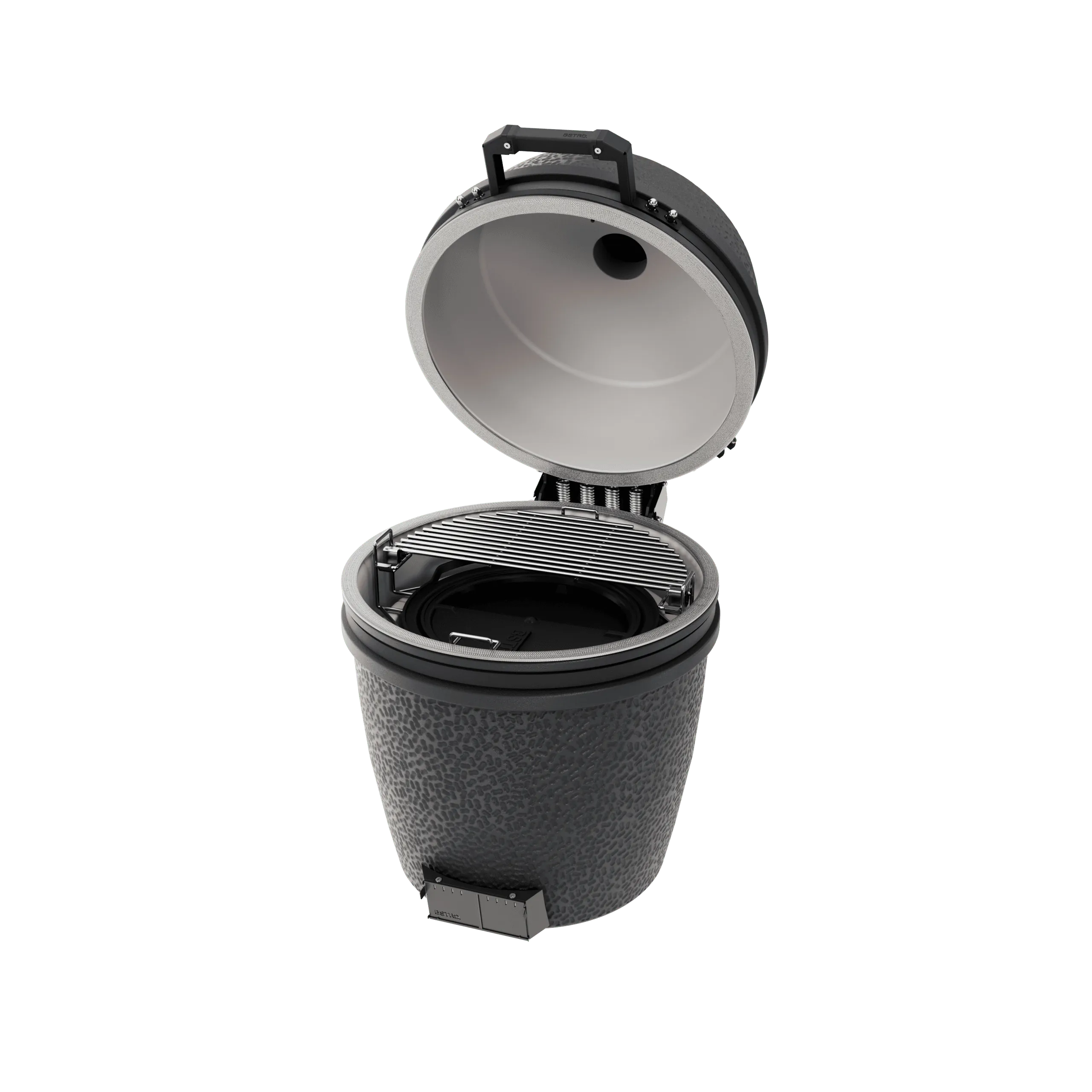 BSTRD Pro Large Solo Graphite vgradni kamado žar s strani