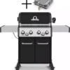 Plinski žar Broil King Baron S 490 IR s 4 Dual-Tube gorilniki, IR stranskim gorilnikom, zadnjim gorilnikom za raženj in osvetljenimi gumbi