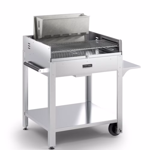 Fontana Forni Tirreno, inox žar na oglje z rešetko 80 × 45 cm